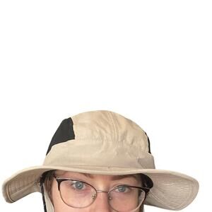 Swiss Tech Sun Shield Bucket Hat Tan S M Fishing Hiking Outdoor Neck Flap Hat